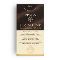 Apivita My Color Elixir Kit Βαφή Μαλλιών No 5.0 Καστανό Ανοιχτό